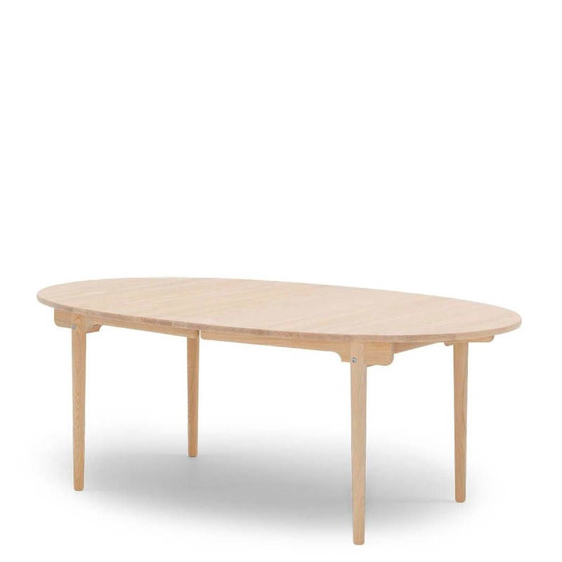 Hans Wegner CH338 Dining Table, Prepared for Two Leaves – 78.8″ x 45.3″