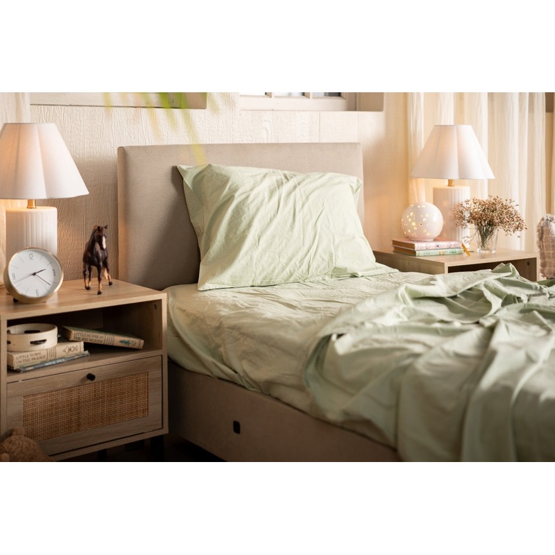 Kids Crinkle Percale Organic Cotton Sheet Set + Pillowcases