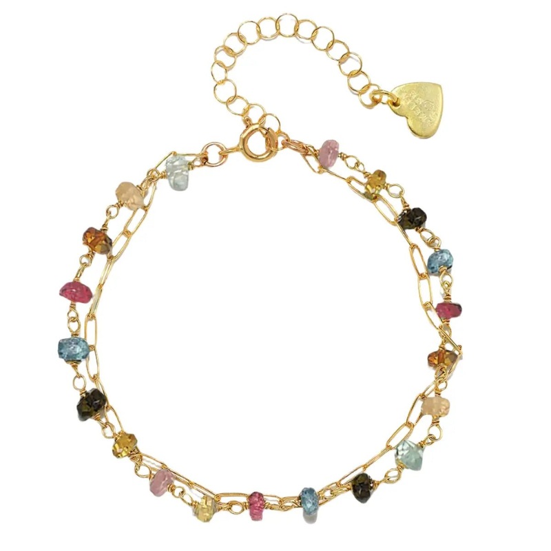 Paperclip Bracelet – Tourmaline