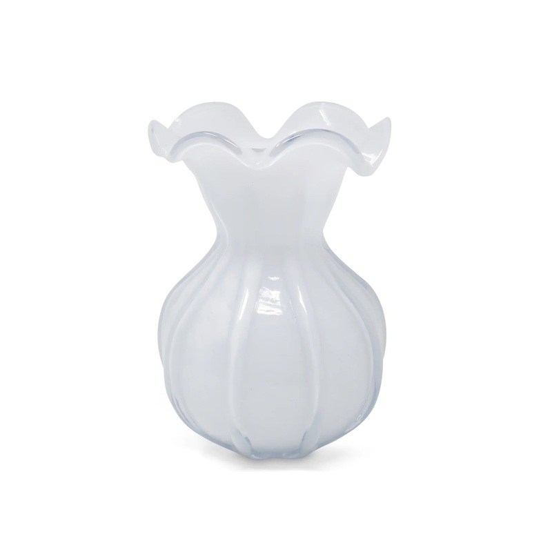 Vivience White Glass Vase