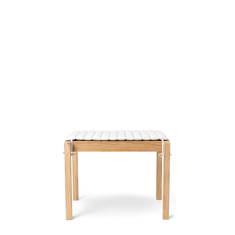 AH911 Outdoor Side Table / Stool with Cushion, Teak Untreated
