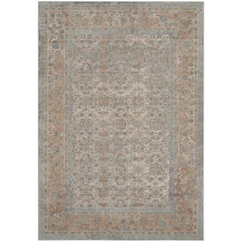 Nourison Home Malta 5’3″ x 7’7″ Slate Vintage Indoor Rug
