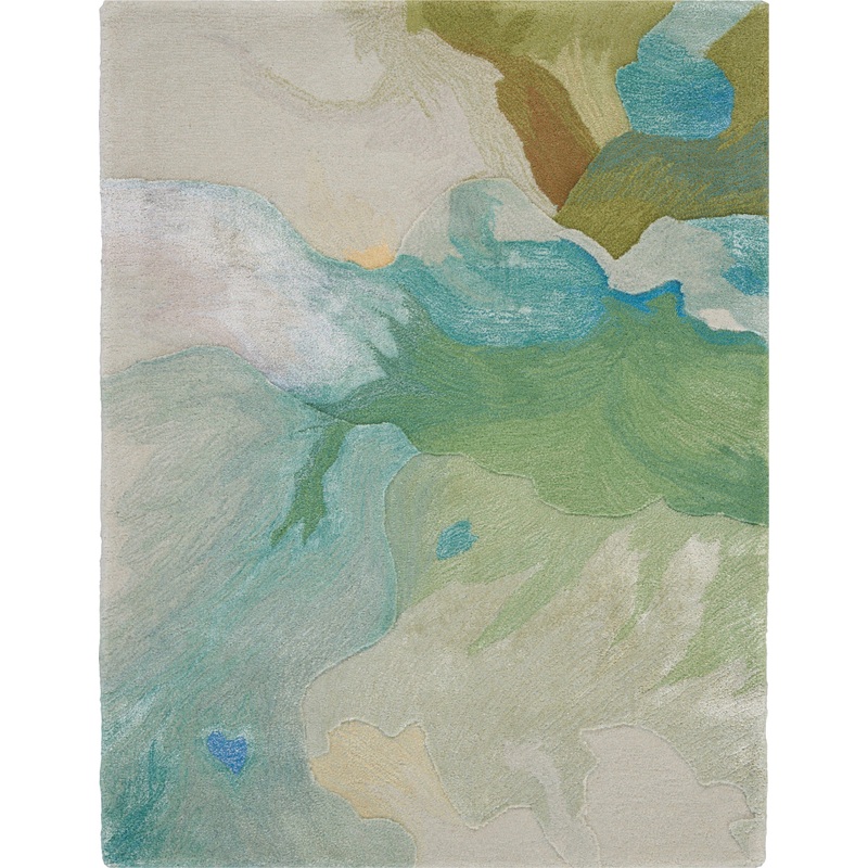 Nourison Prismatic 2′ x 3′ Seafoam Modern Indoor Rug