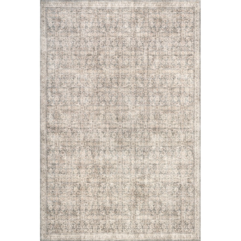 Morristown Antiqued Jute-Blend Rug | Grey