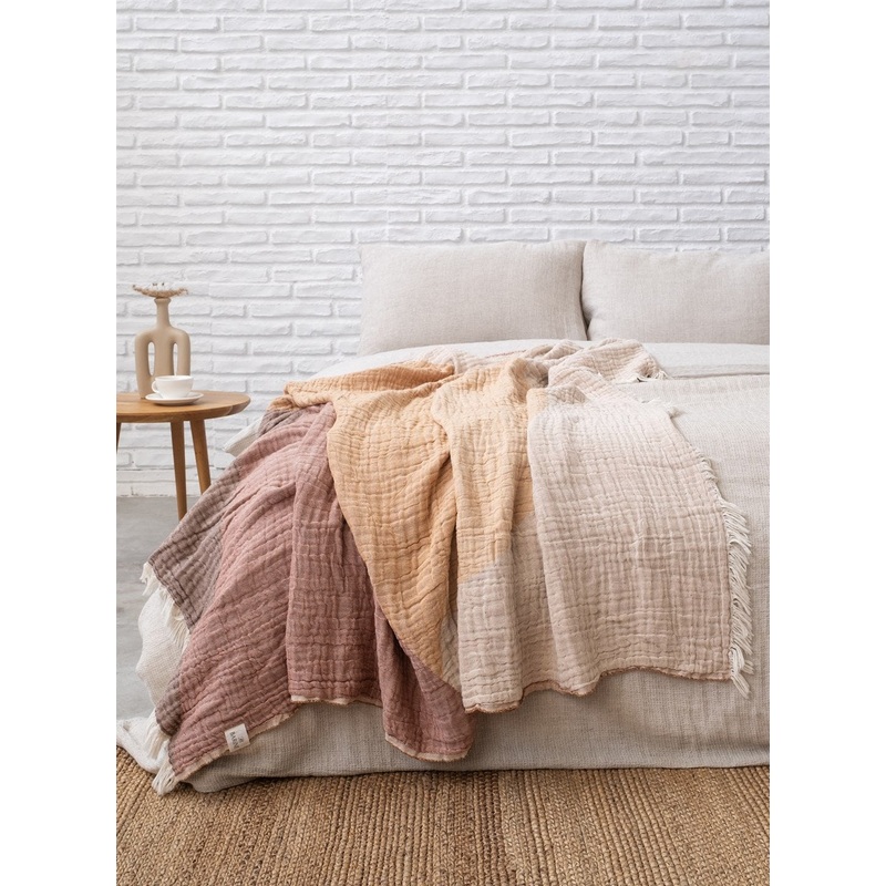 Cotton Boho Throw Blanket