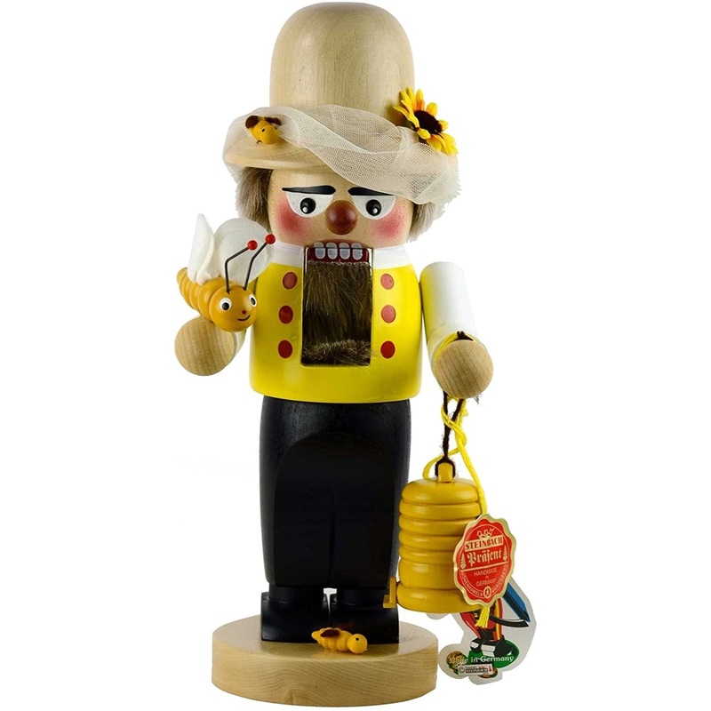 Kurt Adler Chubby Beekeeper Handmade Nutcracker Figurine, 11.5″