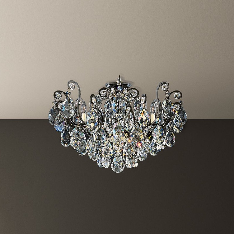 Schonbek 3785 Renaissance 8-lt 26″ Flush Mount