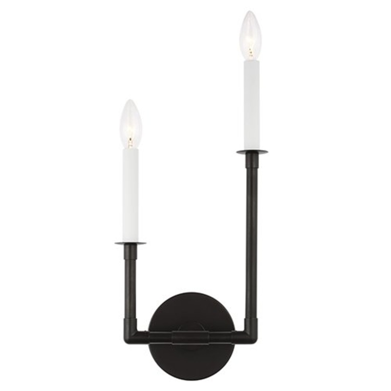 Visual Comfort CW1112 Bayview 2-lt 8″ Double Right Sconce