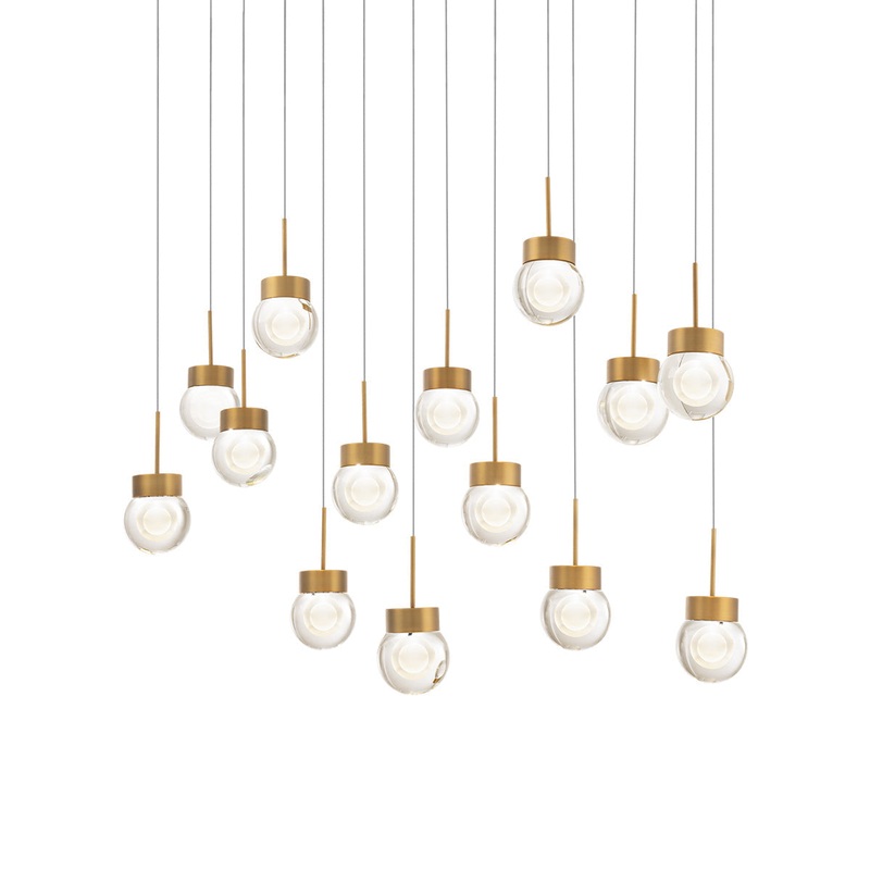 Double Bubble LED Linear Multi Pendant Light