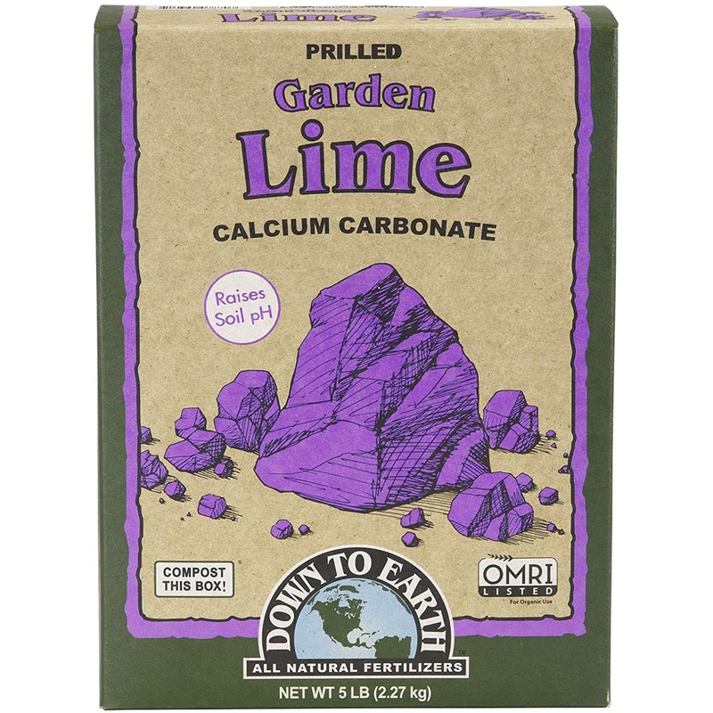 Down to Earth Organic Garden Lime Calcium Carbonate, 5lb