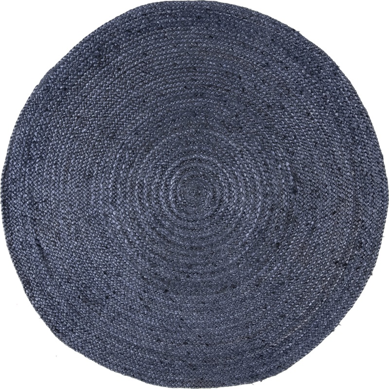 Jute Braided Rug | Navy