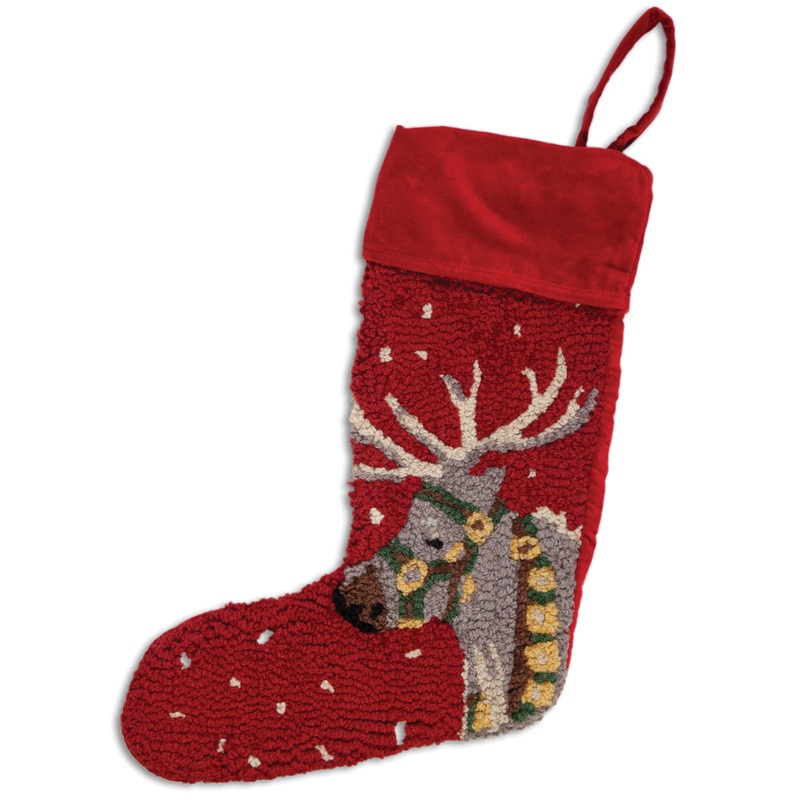 Reindeer – 9″ x 20″ Christmas Stocking