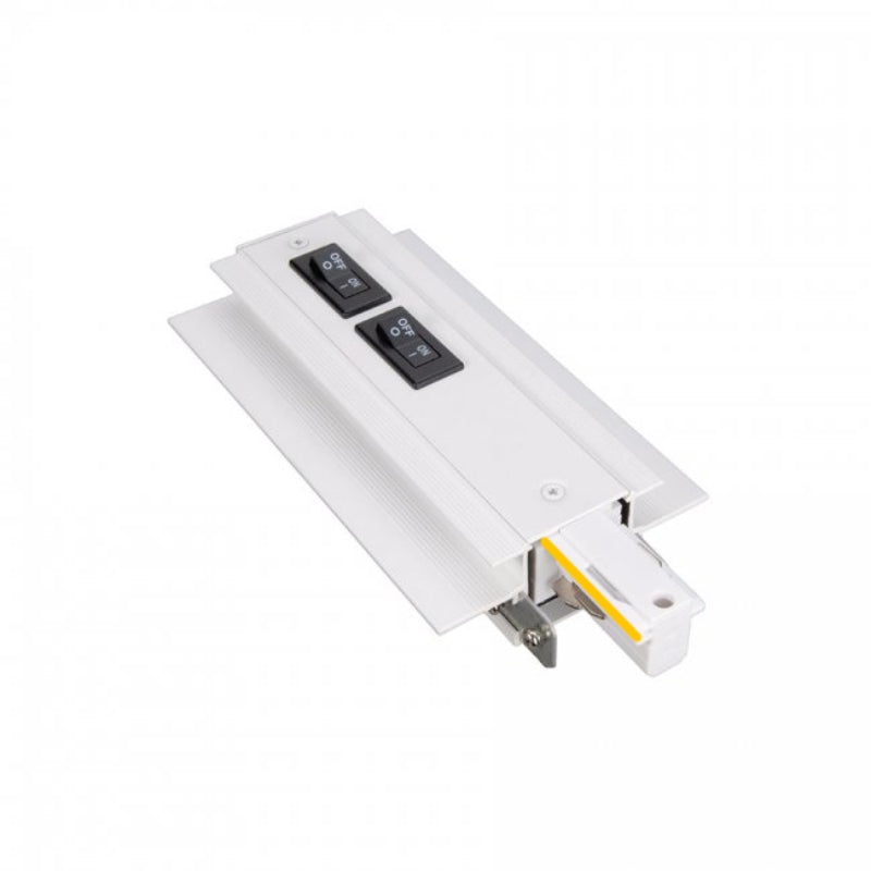 WAC WEDR-RTL-7A W System Flangeless Recessed Track Current Limiter – Right, 120V