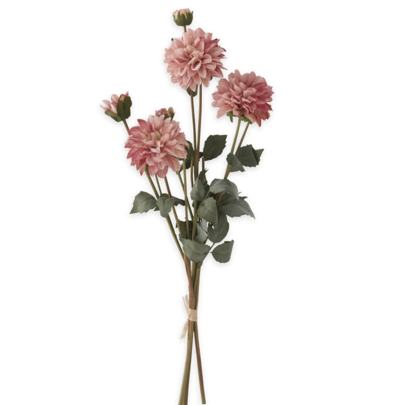 23″ Pink Faux Dried Dahlia Bundle