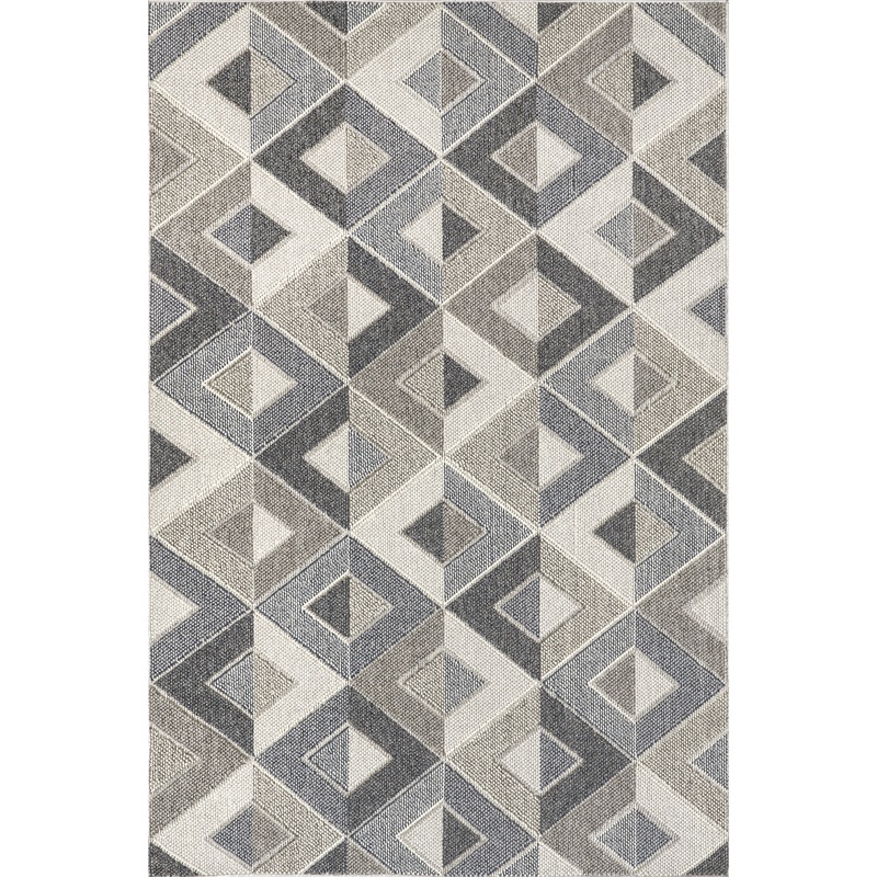Alianna Tiled Indoor/Outdoor Rug | Grey