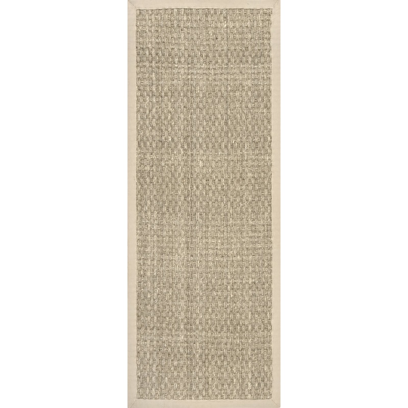 Checker Weave Seagrass Rug | Natural