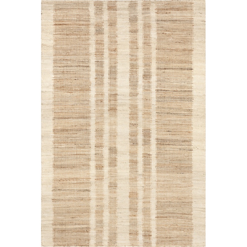 Dora Striped Jute Rug | Natural