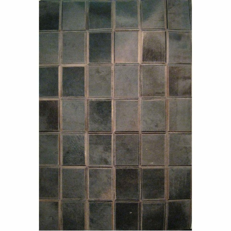 Madisons Dark Brown Patchwork Cowhide Rug