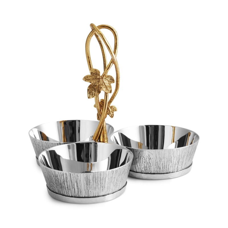 Michael Aram Ivy & Oak Triple Dish Set
