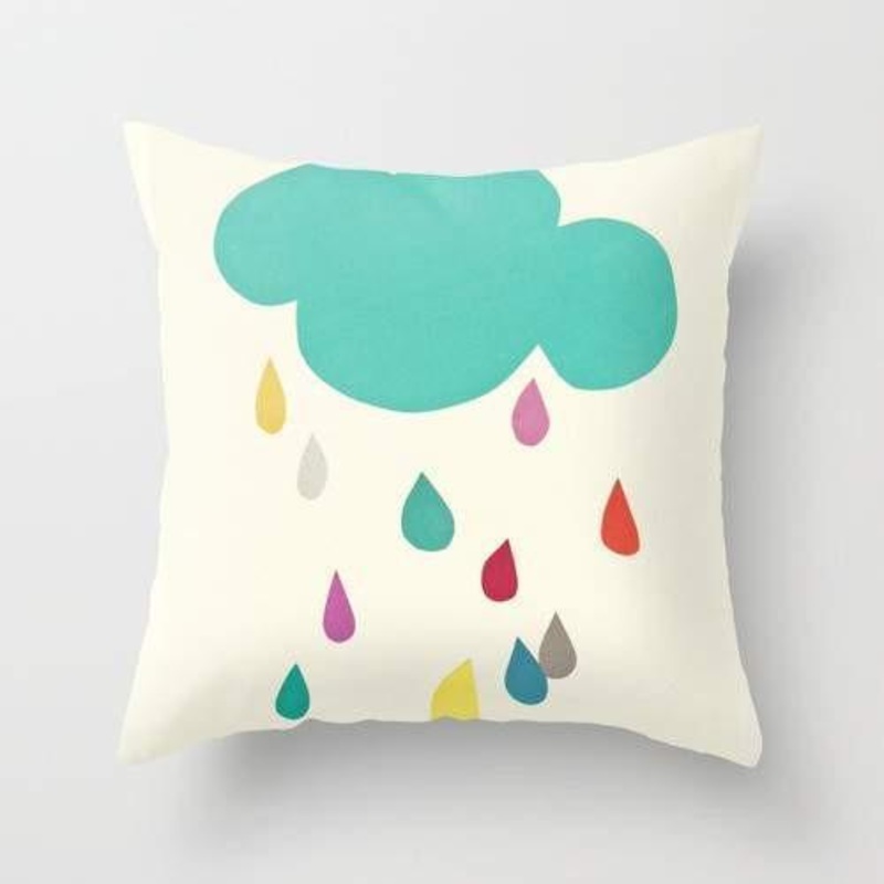 Sunshine and Showers Cushion Pillow