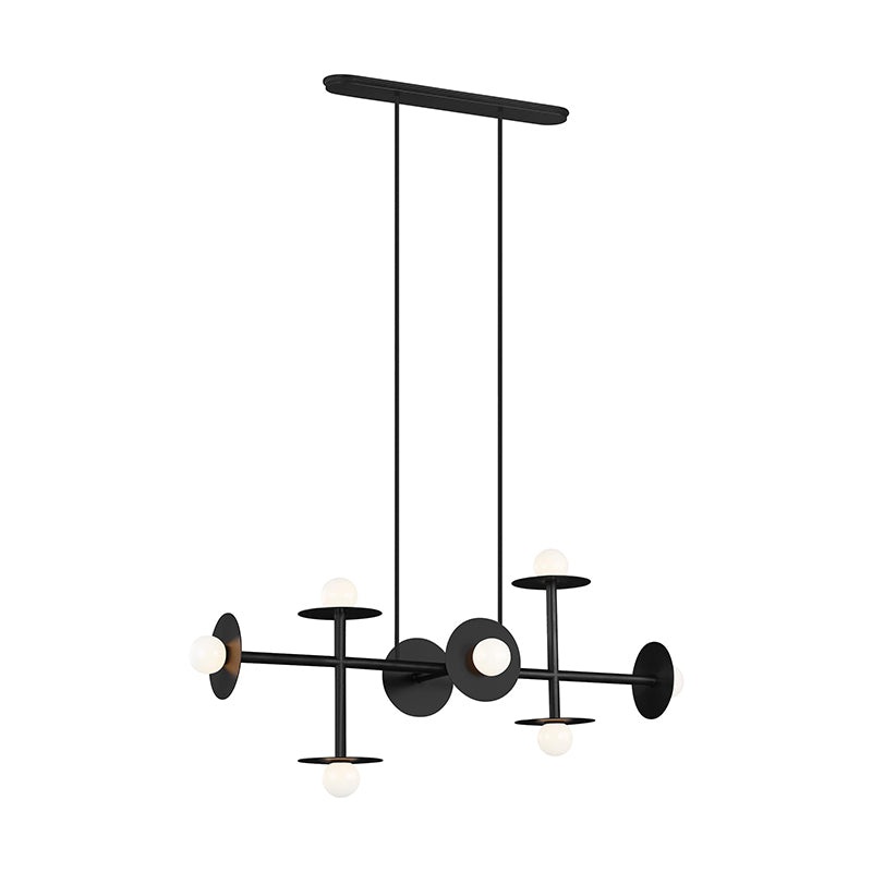 Visual Comfort KC1008 Nodes 8-lt 53″ Linear Chandelier