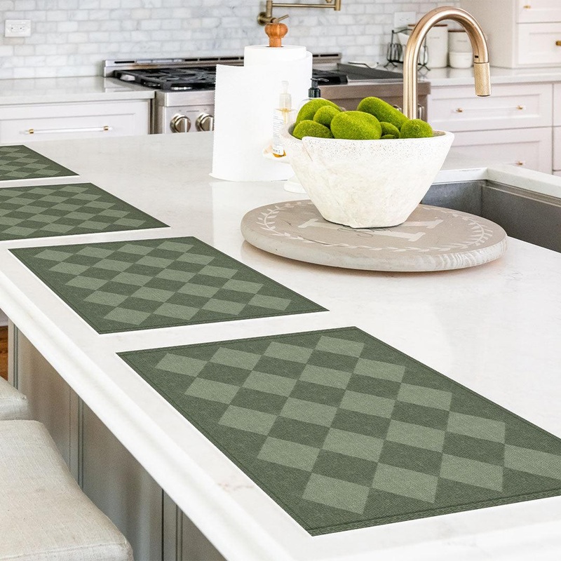 * Charlie Dark Green 14″x19″ Placemat – Set of 4 *Final Sale* PERFECT