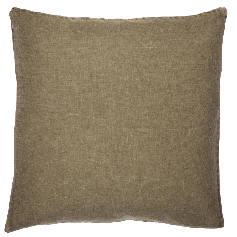 Cushion Linen Olive 50cm x 50cm