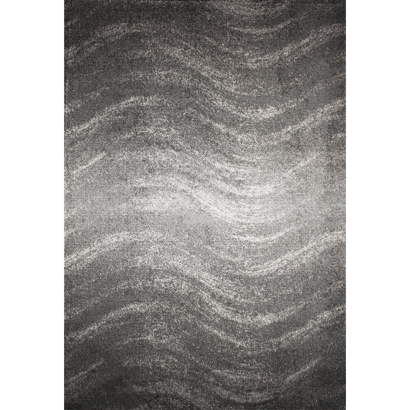 Hazy Waves Rug | Charcoal