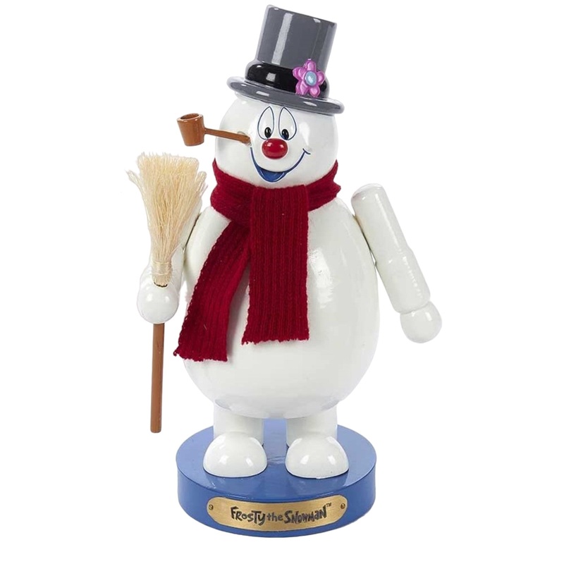 Kurt Adler Wooden Frosty the Snowman Nutcracker, 10″