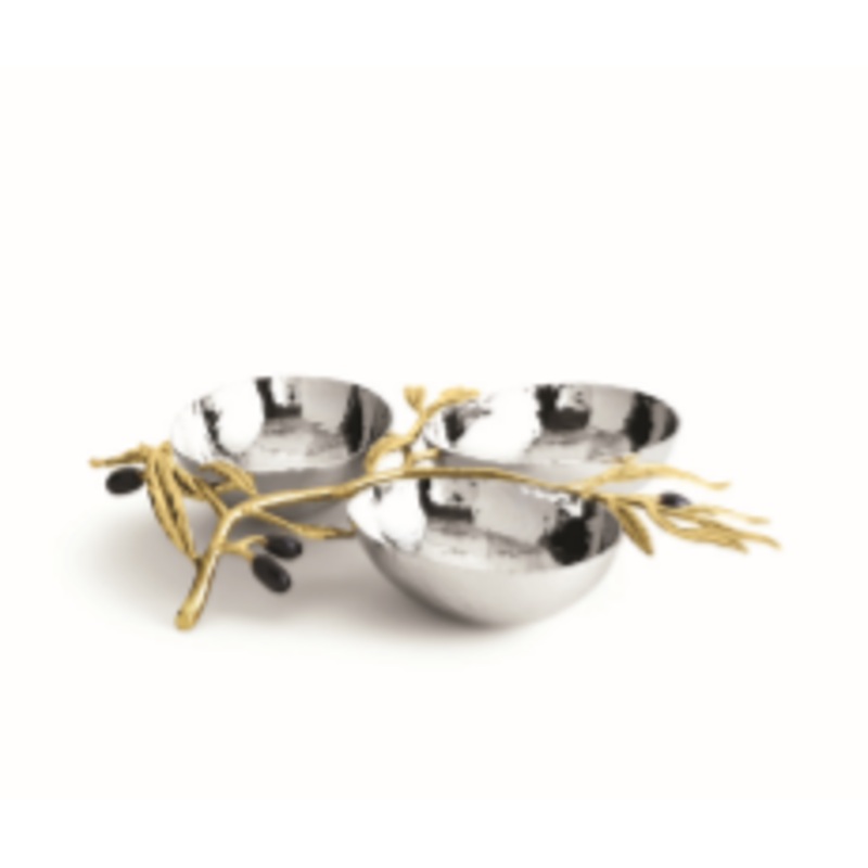 Michael Aram Olive Branch Triple Dish