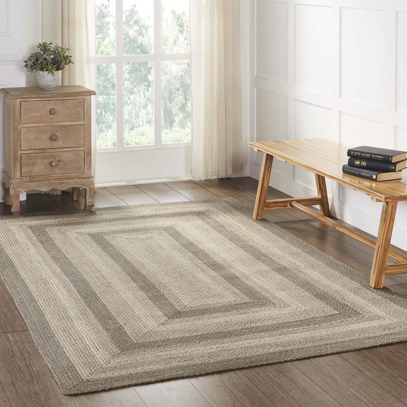 Cobblestone Jute Rug Rect w/ Pad 60×96