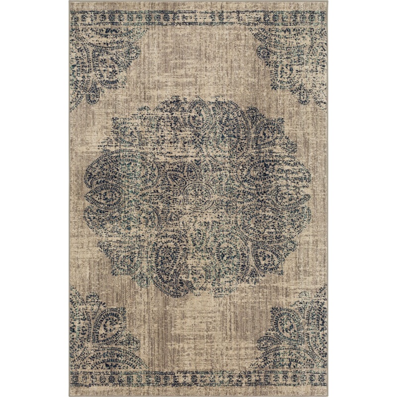 Dharma Medallion Indigo 1′ 6″ X 1′ 6″