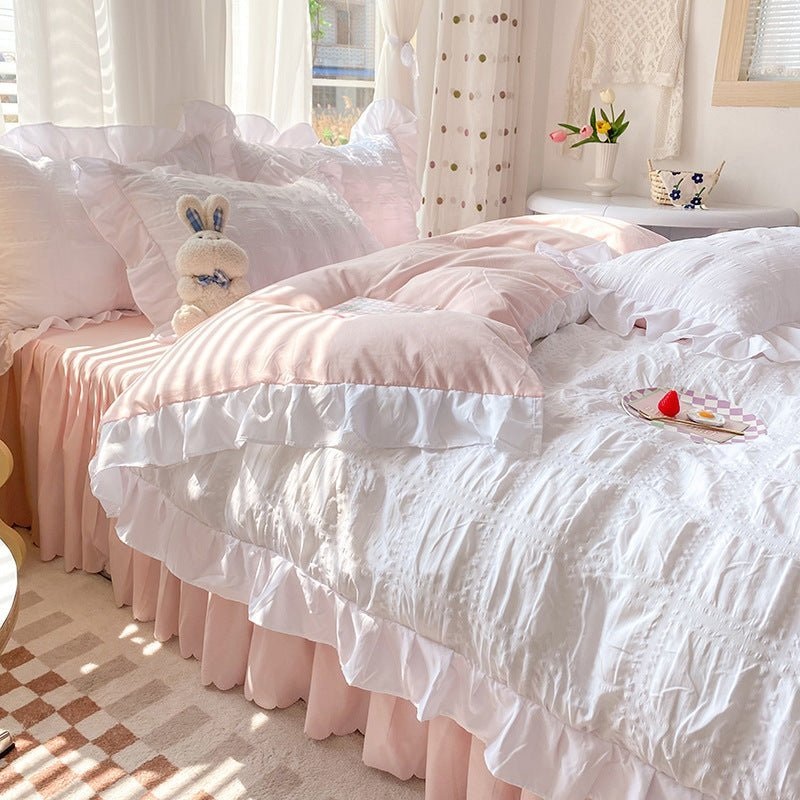 Four-Piece Bedding Set with Quilt Cover