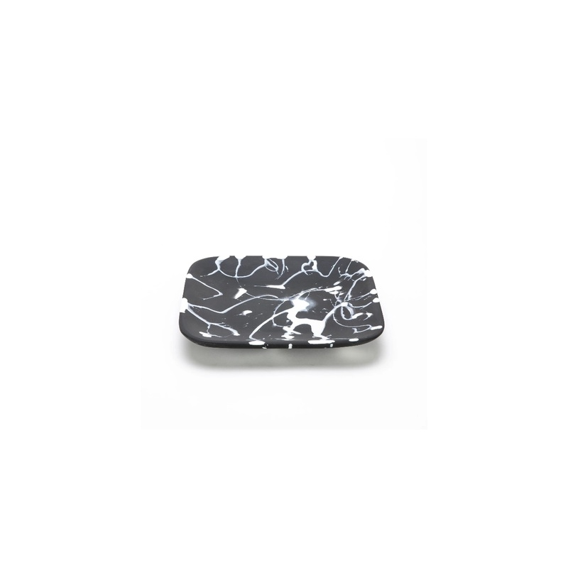 *SPECIAL PRICE* Nashi Home Classical Square Tray, Black Splatter