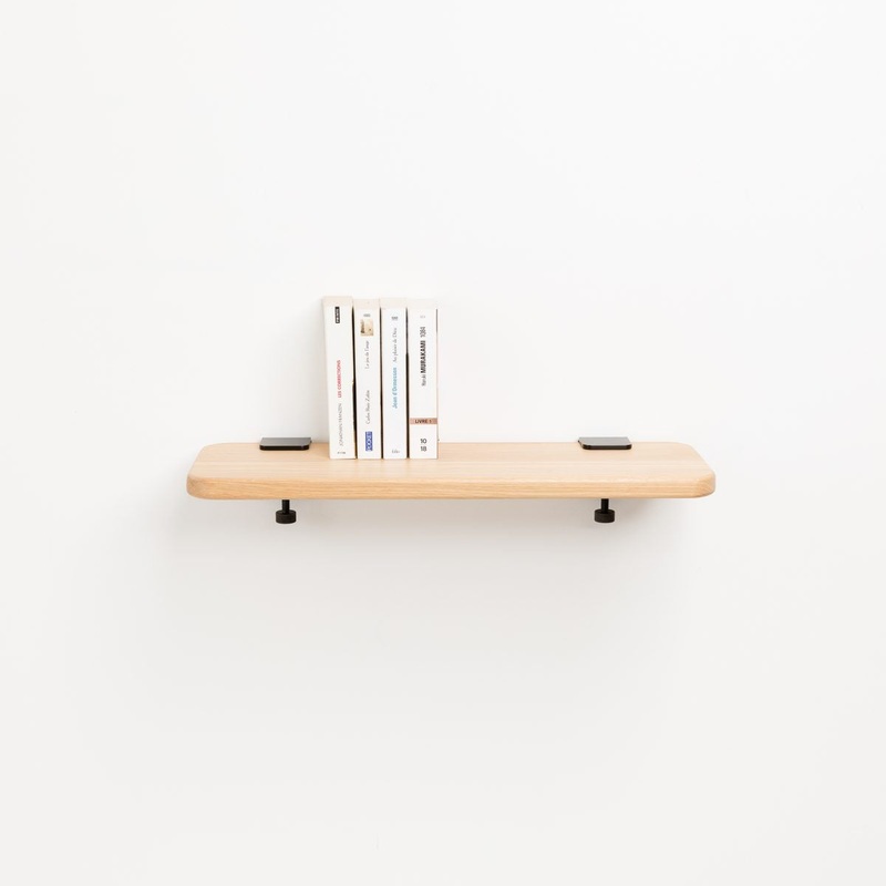 Tiptoe Solid Oak Wall Shelf