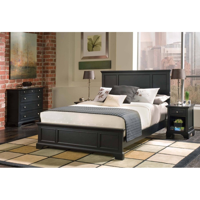 Traditional Queen Bed, Two Nightstands and Chest By Bedford