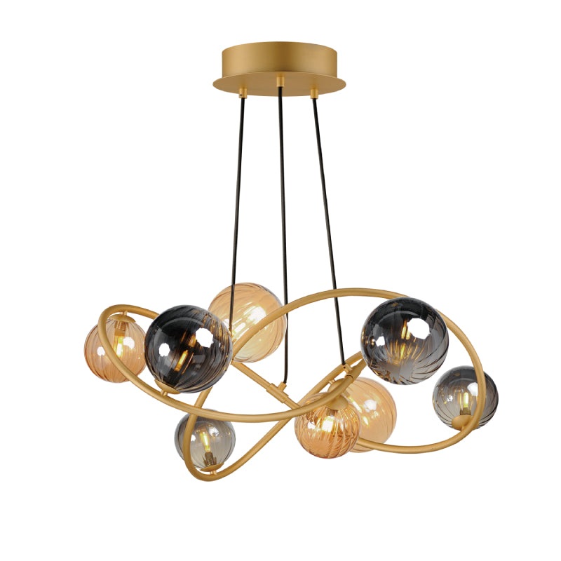 ET2 E24188 Planetary 8-lt 34″ LED Chandelier