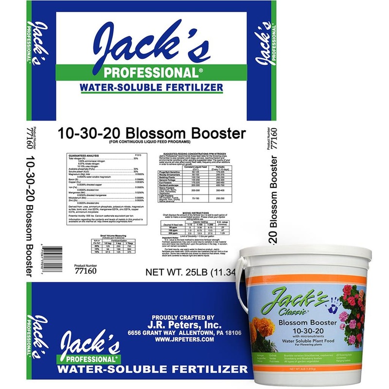 Jacks Bloom Booster 10-30-20 Flower Fertilizer