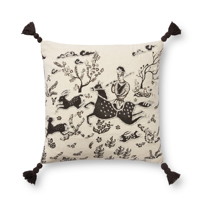 Loloi Pillow | Pll0025 Ivory / Black