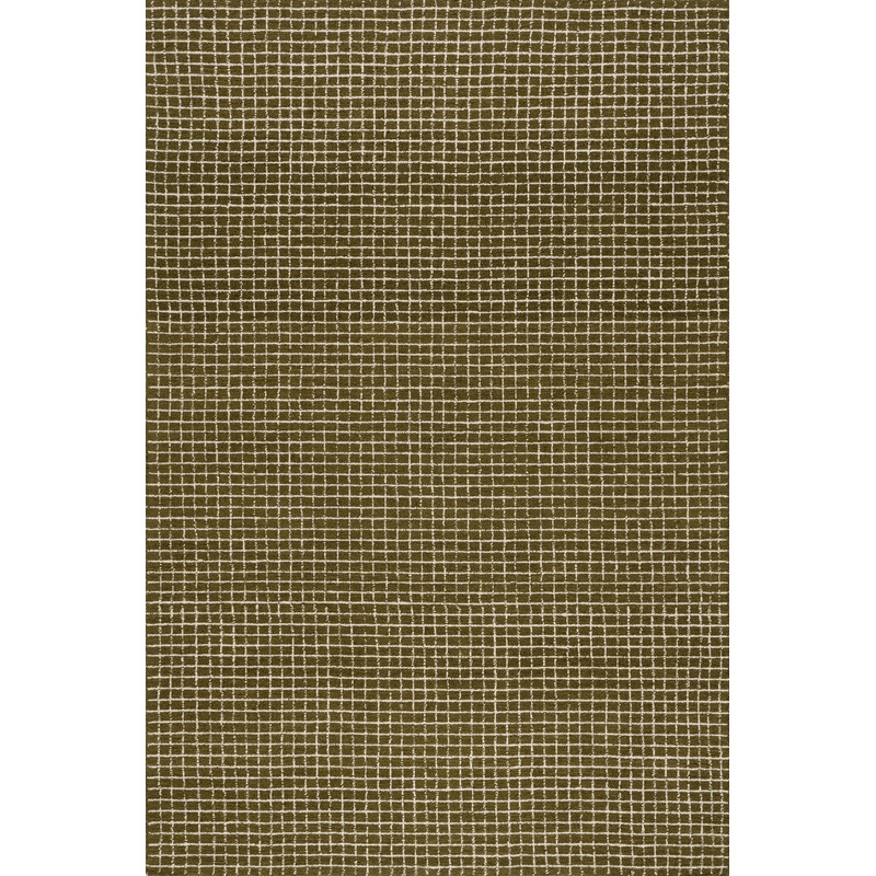 Melrose Checked Rug | Moss