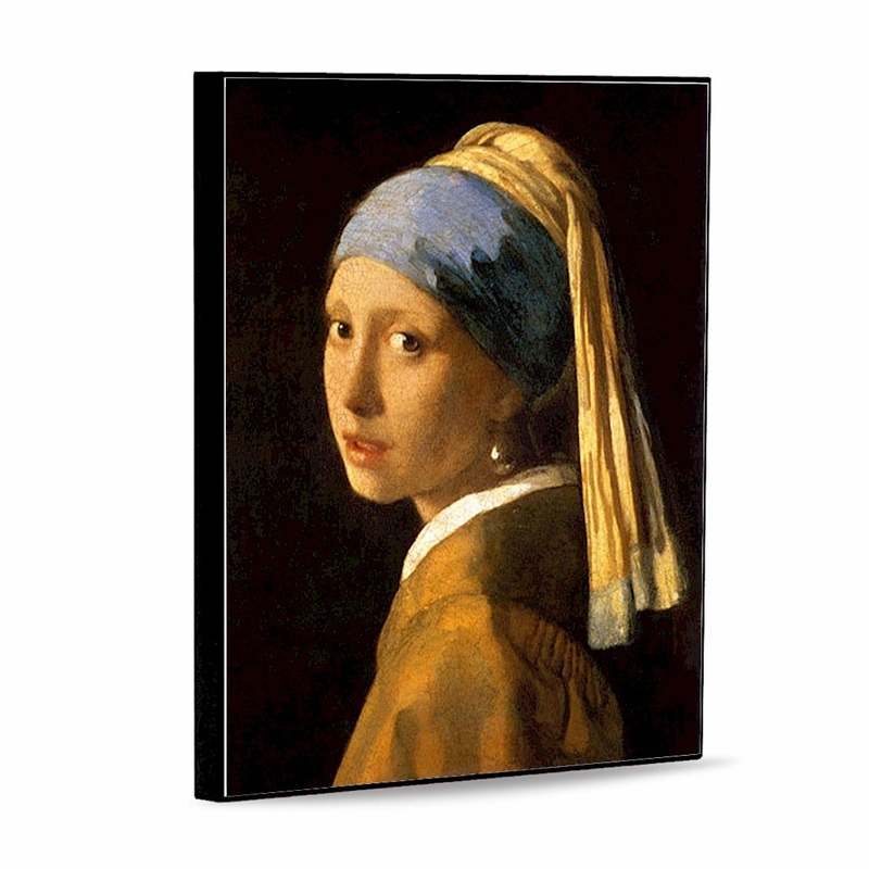 SUBLIMART: Affresco Panel Tile – Opera “Girl with a Pearl Earring” by Johannes Vermeer (8×10)