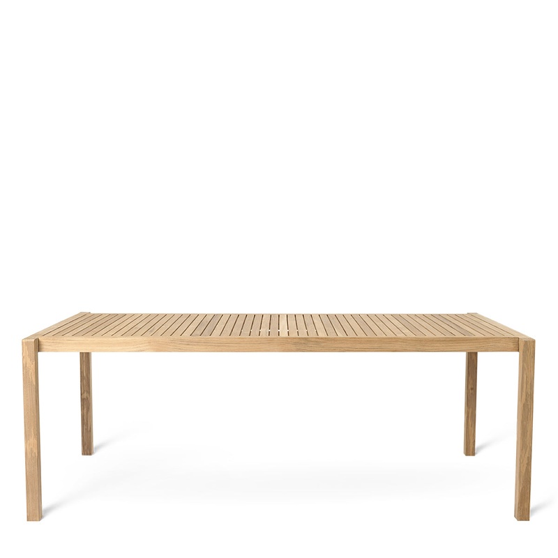 AH901 Outdoor Dining Table – Oblong, Teak Untreated