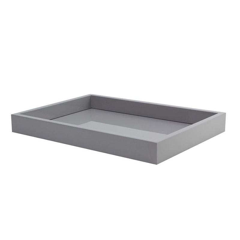 Chiffon Grey Lacquered Tray