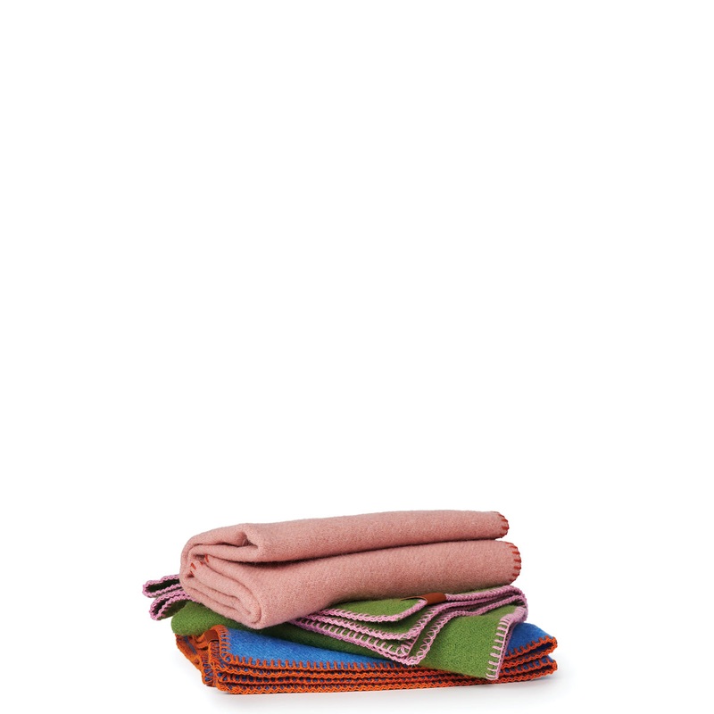 Cozy Recycled Wool/Lambswool Baby Blanket, Three Color Variants