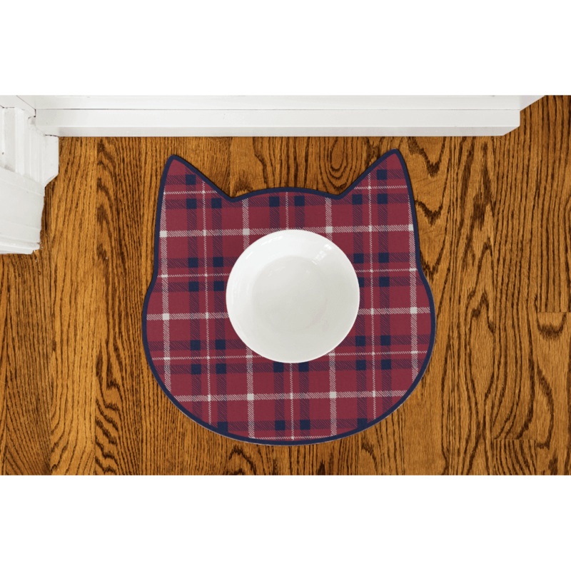 Custom Noelle Cat PetFlat | Maroon – Premium Vinyl Mat