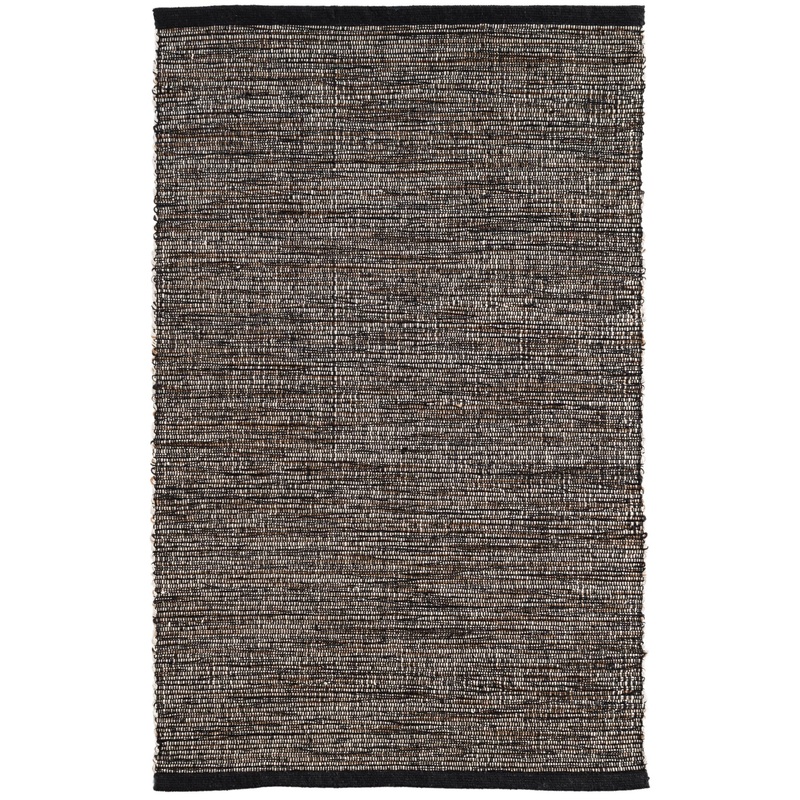 Lexington Handwoven Cotton Rug | Black/Brown