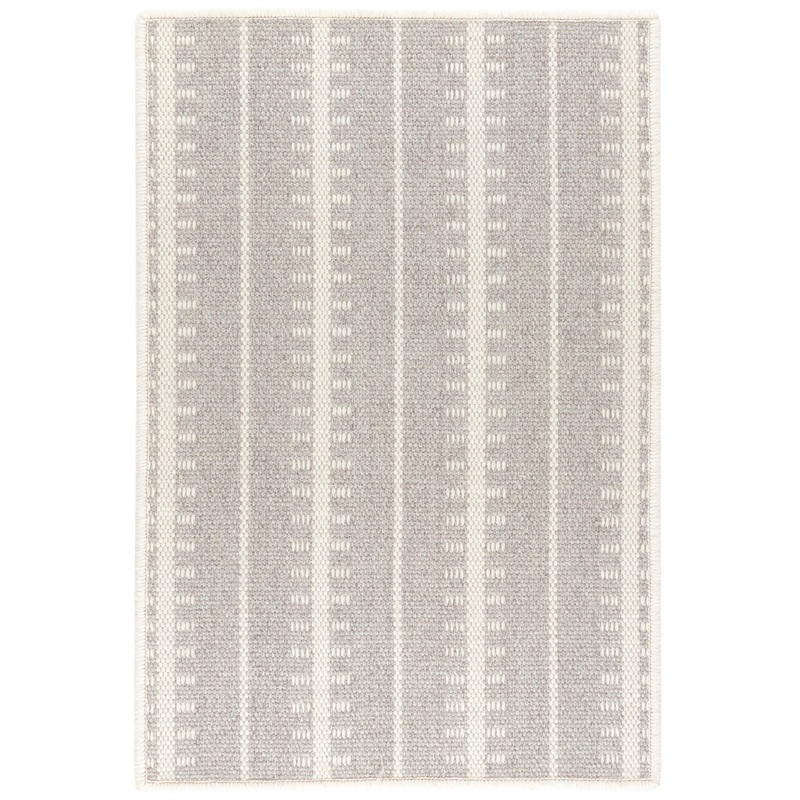 Tailor Stripe Woven Wool Custom Rug | Platinum