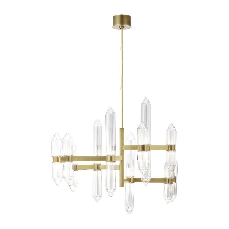 Visual Comfort 700LGSN46 Langston 12-lt 47″ LED Chandelier