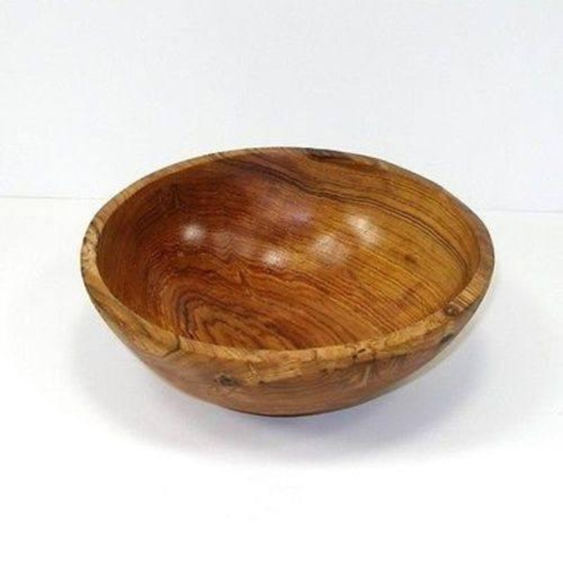 9-Inch Handcarved Olive Wood Bowl – Jedando Handicrafts