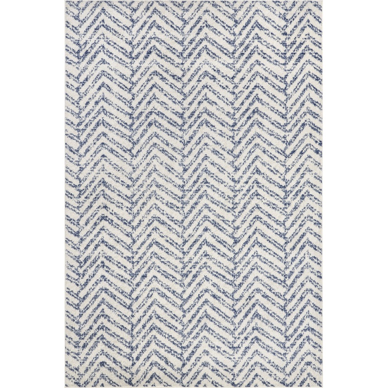 Antique Chevron Rug | Blue